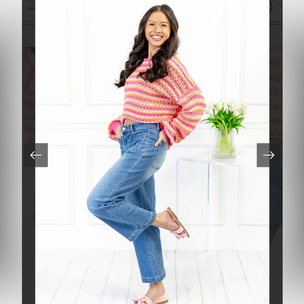 Mica wide Awake patch pocket cropped jeans - Picture 3 of 10